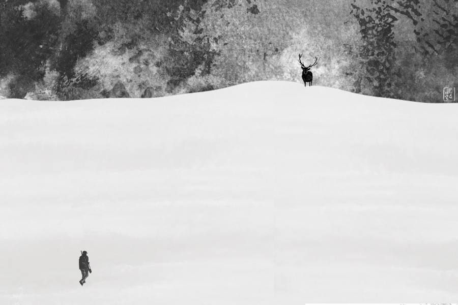 A forest, footprints and a relationship to save: "The King" is the story of Matteo Romano